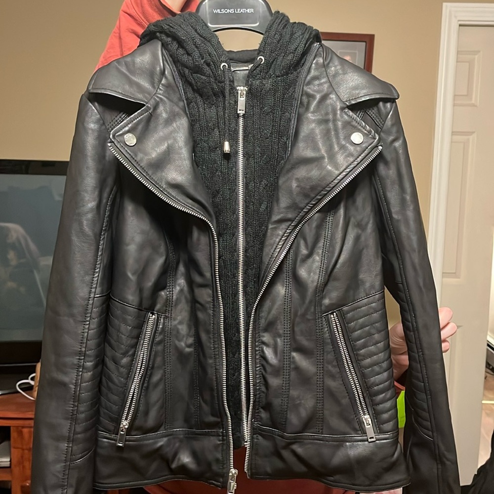 I no longer wear this. It is a Black letter jacket with a sweater insert.